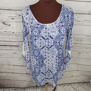 Ember Crochet Lace‎ Boho Tunic Top